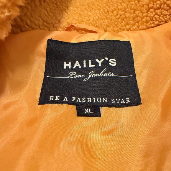 Haily’s Curry Teddy Sherpa Zip Jacket Cozy Fall XL - Picture 4 of 6